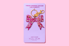 Load image into Gallery viewer, Keychain - Bow - Pink Confetti