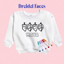 Load image into Gallery viewer, Color My Own Chanukah Sweatshirt