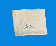 Load image into Gallery viewer, 100% Organic Cotton Pointelle Knit Baby Blanket