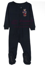 Load image into Gallery viewer, Baby Girl Chanukah Fair Isle Bear Pajamas