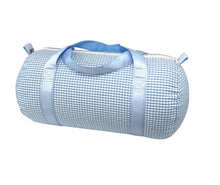 Load image into Gallery viewer, Blue Gingham Duffel
