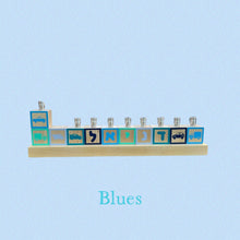 Load image into Gallery viewer, Outline Wood Block Menorah