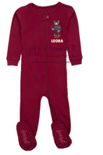 Load image into Gallery viewer, Baby Girl Chanukah Fair Isle Bear Pajamas