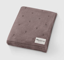 Load image into Gallery viewer, 100% Organic Cotton Pointelle Knit Baby Blanket