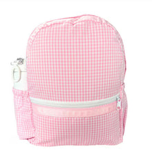 Load image into Gallery viewer, Gingham Medium Backpack w/ Pocket