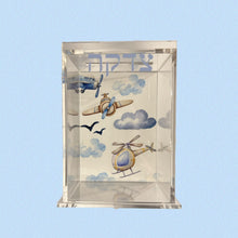 Load image into Gallery viewer, Watercolor Design Lucite Tzedakah Box