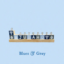 Load image into Gallery viewer, Wood Block Menorah
