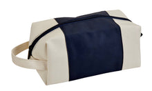 Load image into Gallery viewer, Leatherette/Canvas Toiletry Bag
