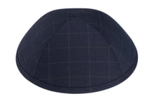 Load image into Gallery viewer, iKippah Navy Checker
