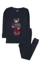 Load image into Gallery viewer, Girl Chanukah Fair Isle Bear Pajamas
