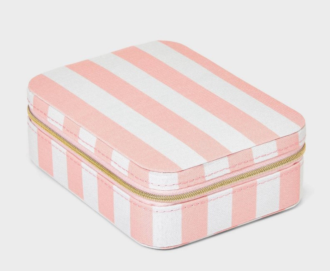 Stripe Pink Jewelry Box