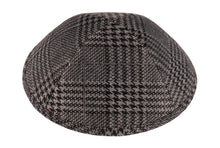 Load image into Gallery viewer, iKippah Black &amp; Gray Houndstooth Plaid
