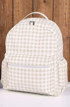 Load image into Gallery viewer, Gingham Nylon Backpack
