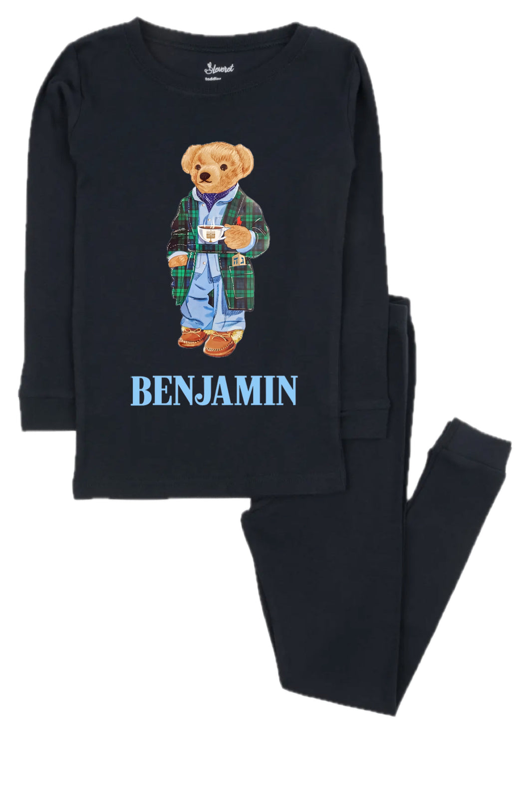 Boy Bear Chanukah Pajamas