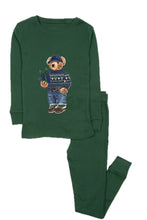 Load image into Gallery viewer, Boy Chanukah Fair Isle Bear Pajamas
