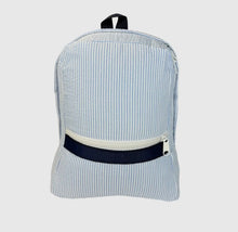Load image into Gallery viewer, Seersucker Small Toddler Backpack
