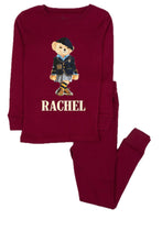 Load image into Gallery viewer, Girl Bear Chanukah Pajamas
