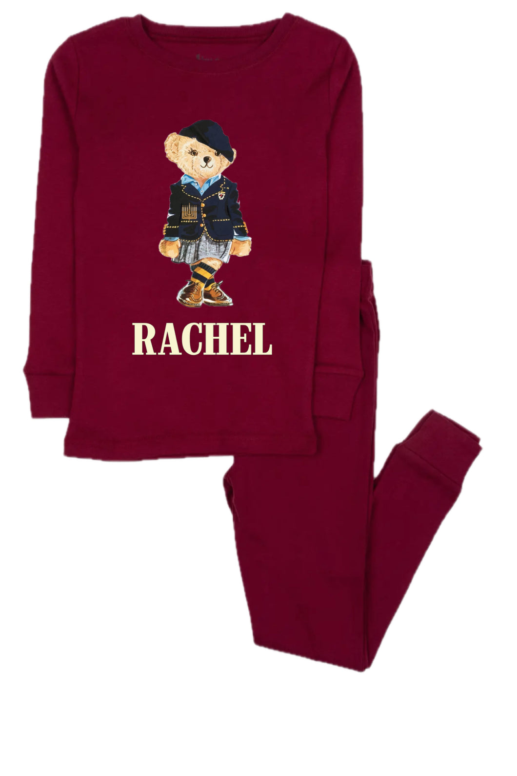 Girl Bear Chanukah Pajamas