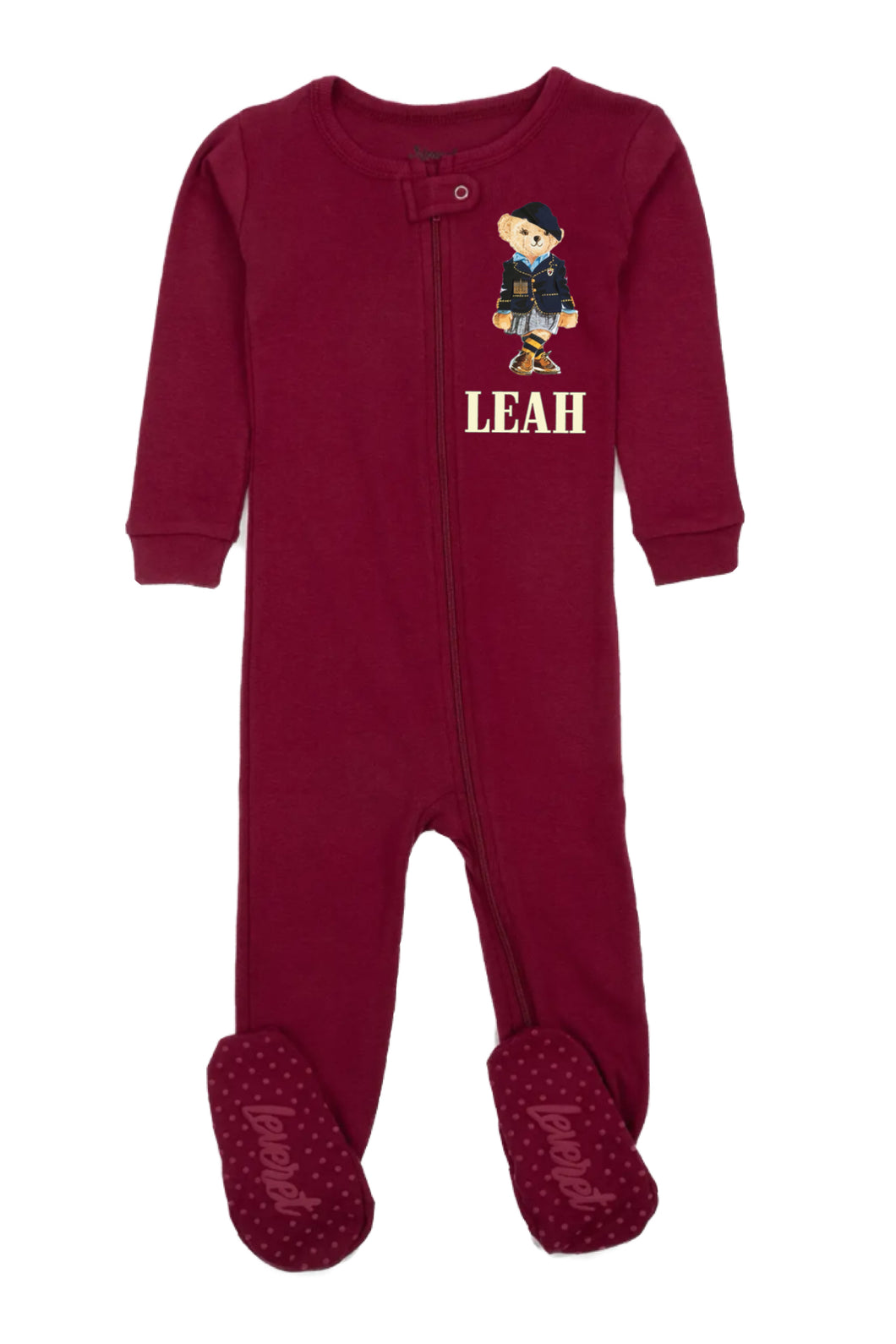 Girl Bear One Piece Chanukah Pajamas