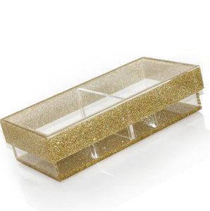 Lucite 2 Sectional Tray