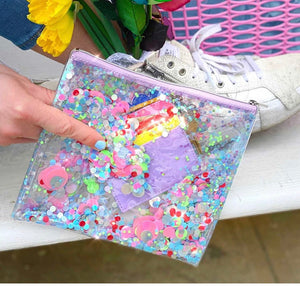 Electric Dreams Confetti Everything Pouch