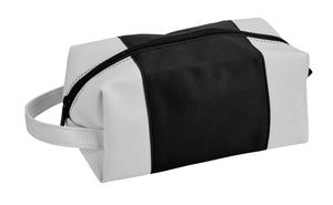 Leatherette/Canvas Toiletry Bag