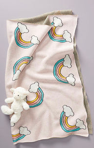 Knit Rainbow Blanket