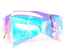 Load image into Gallery viewer, Large Holographic Jelly Pouch/Case
